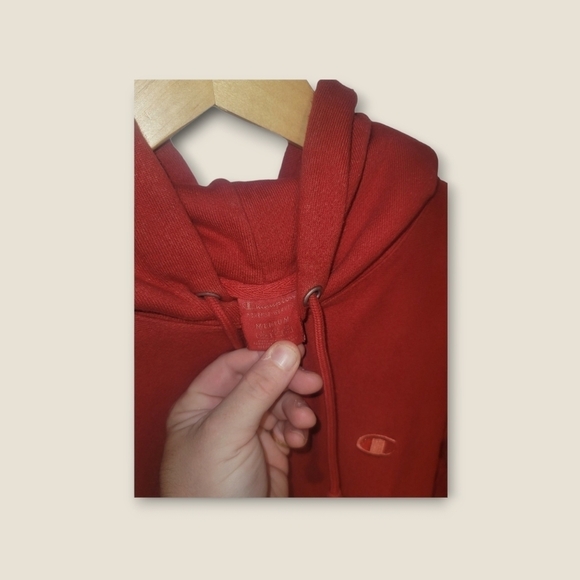 Champions  Red reverse weave Sweater M - Picture 2 of 3